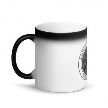 Matte Black Magic Mug - Grey Logo
